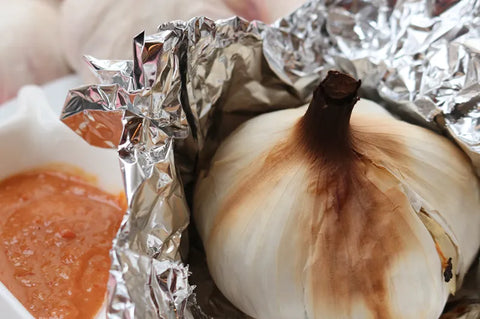 常呂産ピンクニンニクのホイル焼き
