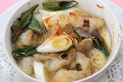 牛モツの葱塩焼き